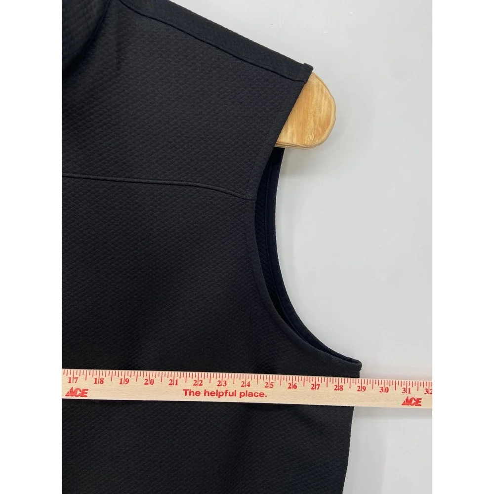 Cremieux Vest Men 3XT Black Golf Textured Full Zip Quilted Tall Casual Outdoor